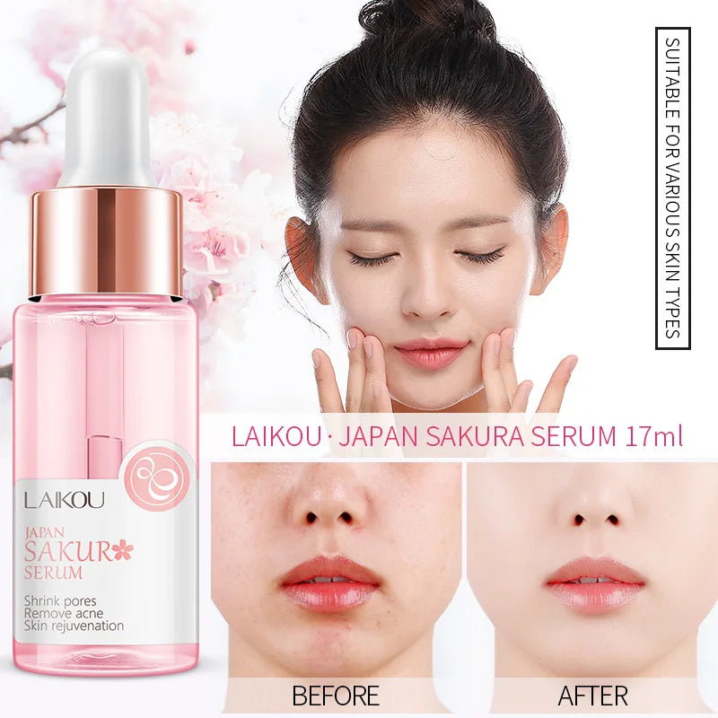 LAIKOU Sakura Serum and Collagen Face Cream Set
