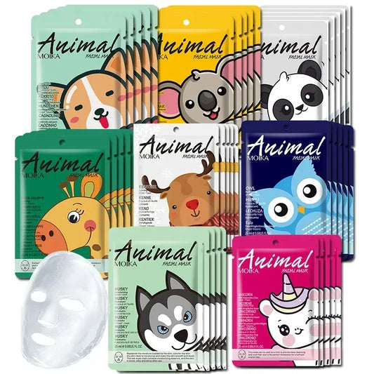 MOIKA 16pcs/lot Animal Moisturizing Face Mask