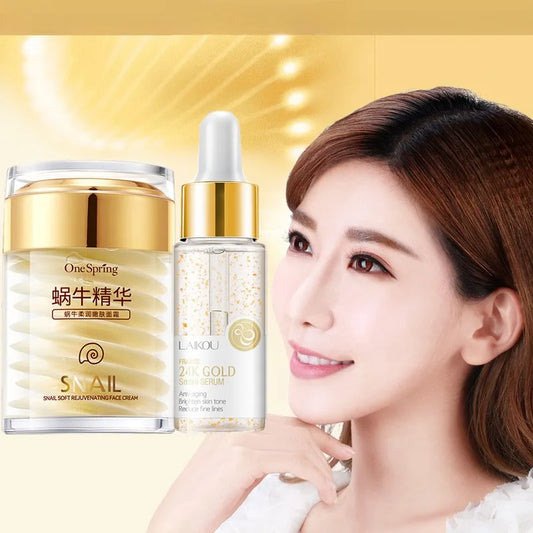 Snail Face Cream 24K Gold Snail Serum