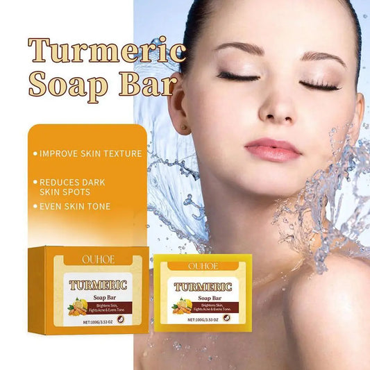 OUHOE Lemon Turmeric Kojic Acid Soap Bar