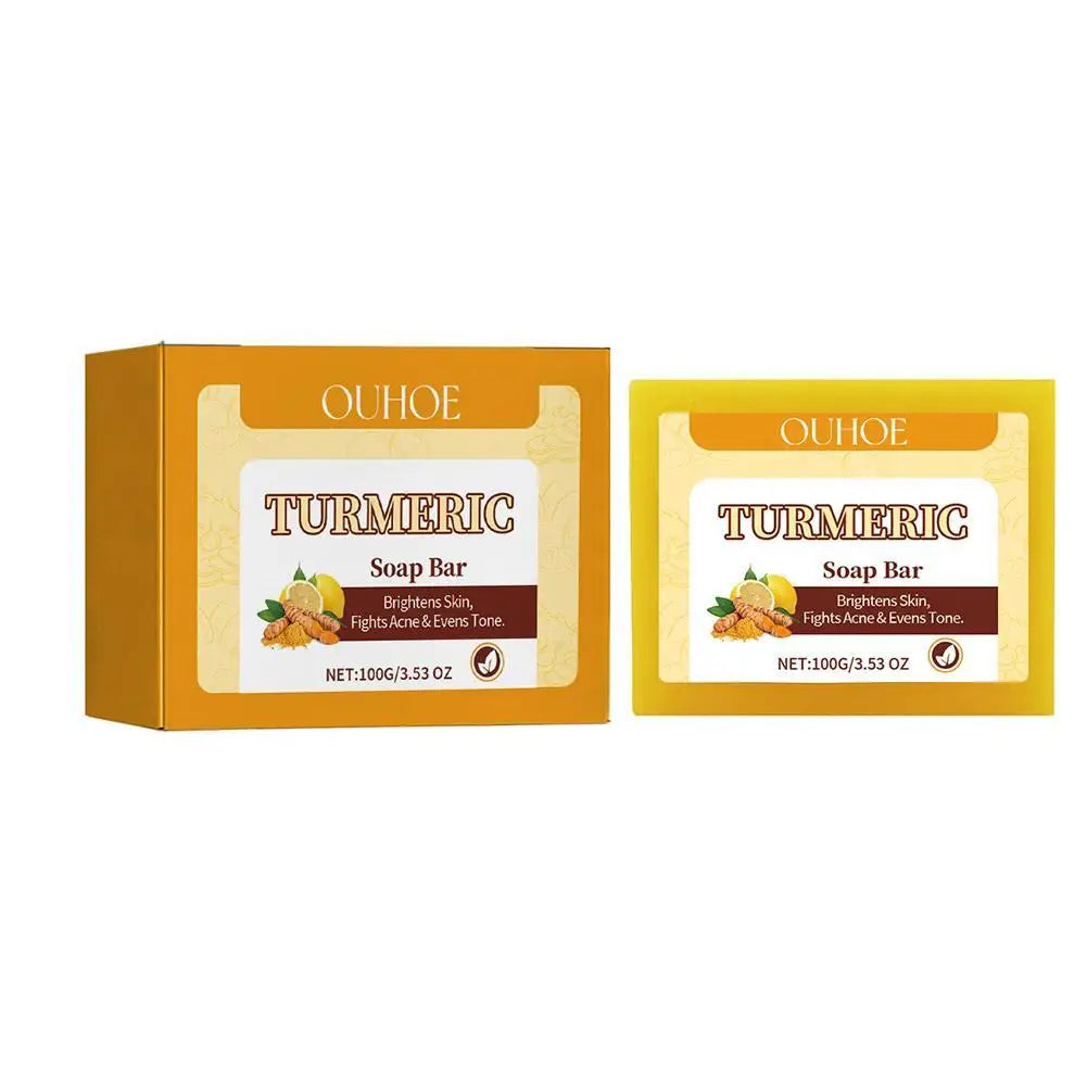 OUHOE Lemon Turmeric Kojic Acid Soap Bar
