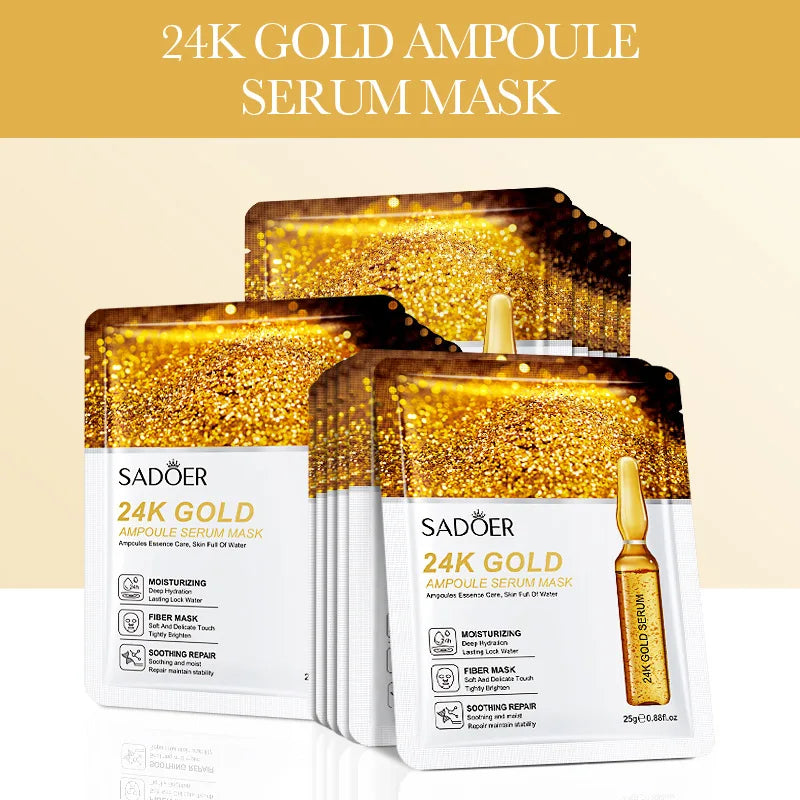 SADOER 24K Gold Hyaluronic Acid Face Mask