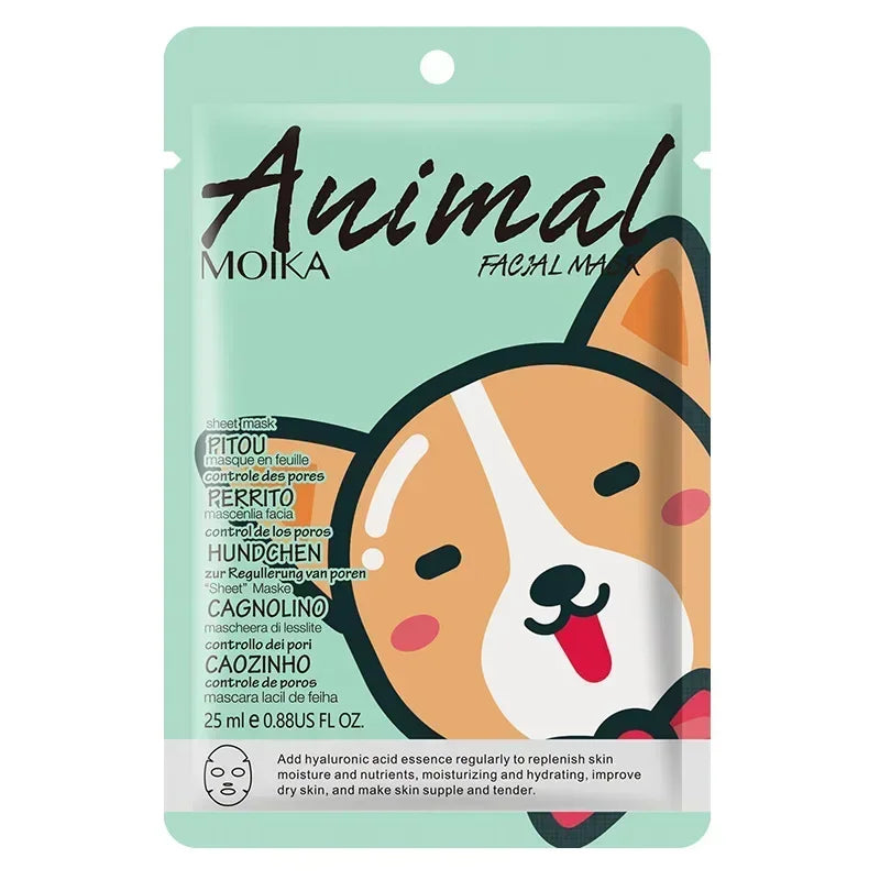 MOIKA 16pcs/lot Animal Moisturizing Face Mask