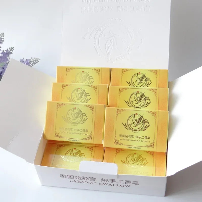 Thailand Original Handmade Golden Swift Bird's Nest Soap Moisturizing and Cleaning for Men and Women